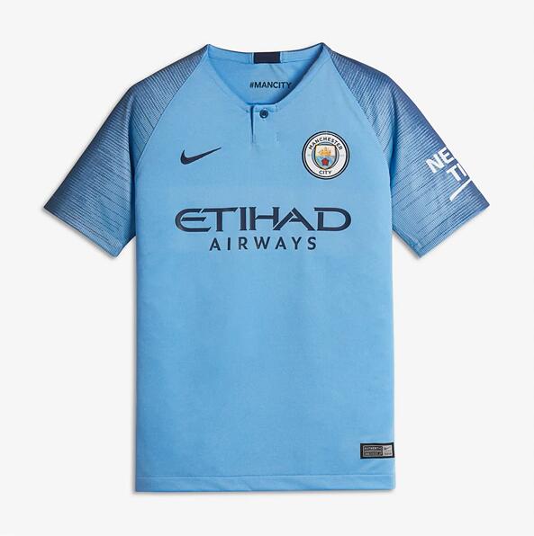 Camiseta Del Manchester City 1a Equipación 2018/19 JUNIOR