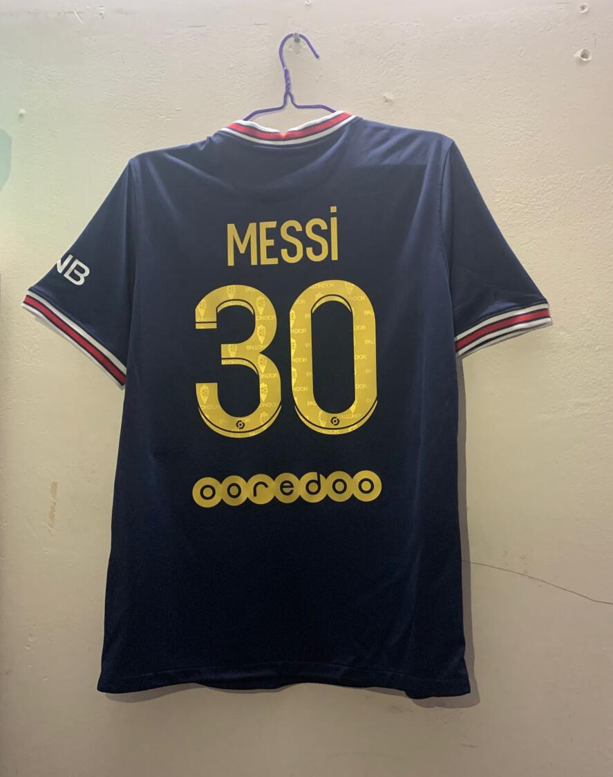 Camiseta De Messi En El PSG Primera Equipación 2021-2022 Amarillo Niño