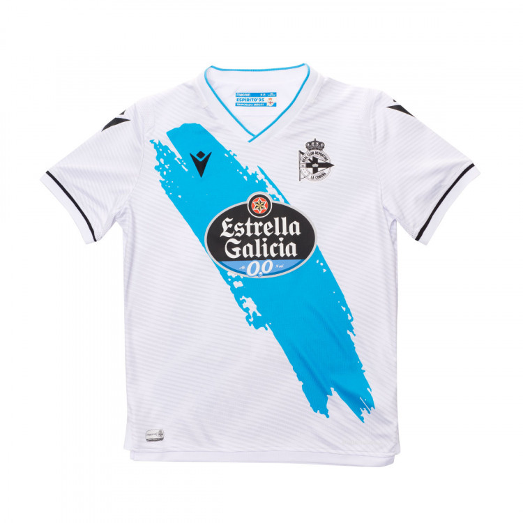 Camiseta Macron Rc Deportivo La Coruña Gallega Equipación 2020-2021 Niño