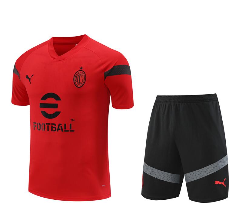 Camiseta AC Milan Training Kit Rojo 22/23 + Pantalone