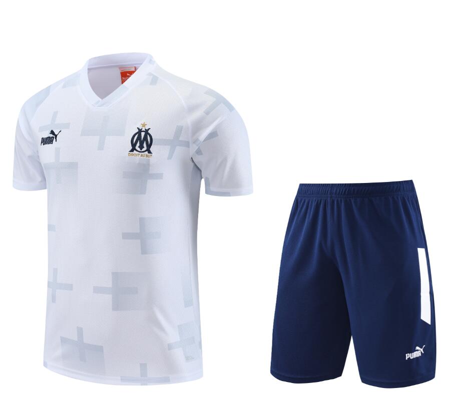 Camiseta Olympique de Marseille Pre-Match 23/24 Blanco + Pantalones