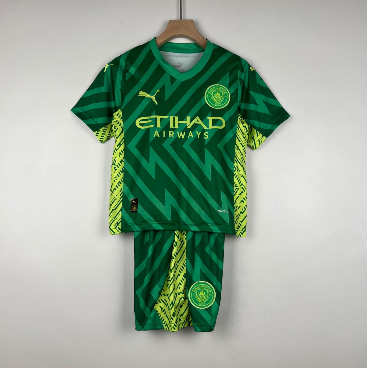 Camiseta Manchester City Portera Niño 23/24 Verde