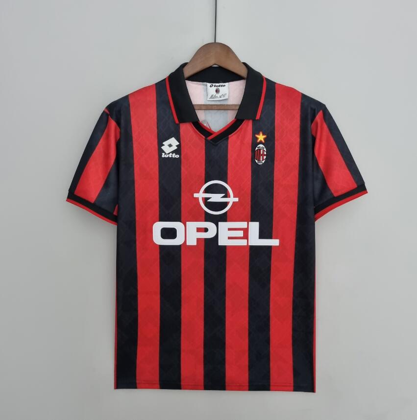 Camiseta Retro AC Mlian Primera Equipación 95/96