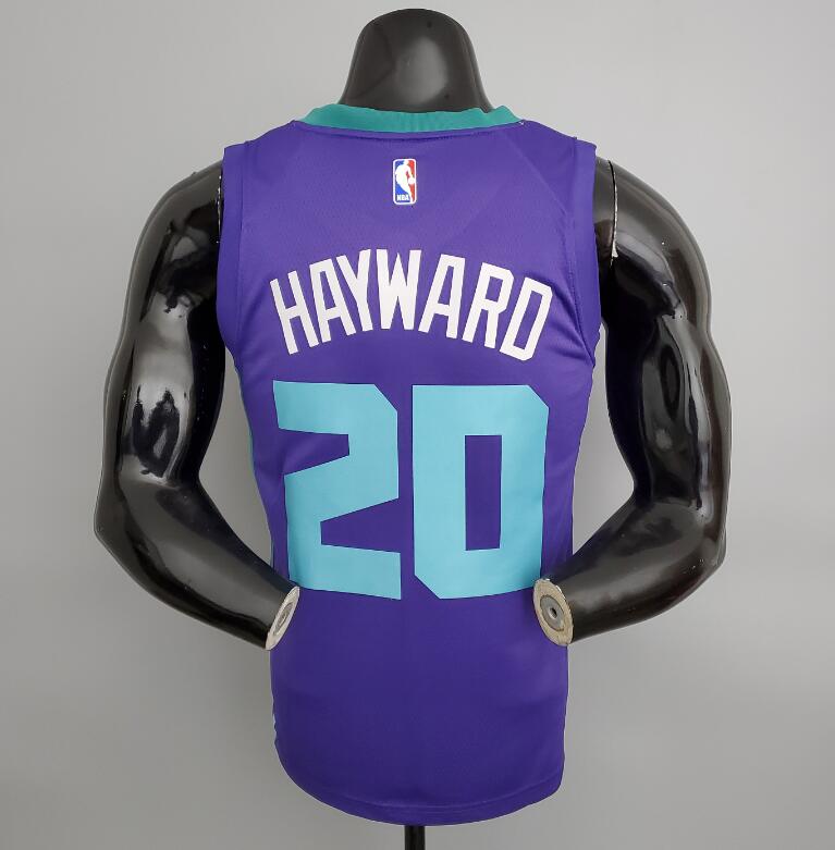 Camiseta Hornets Hayward#20 Purple