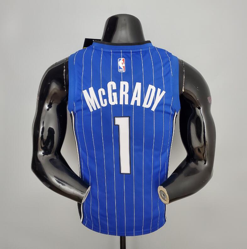 Camiseta McGrady #1 Magic Blue