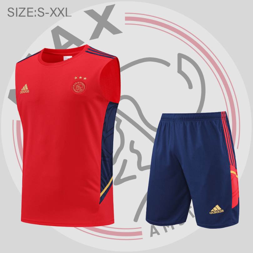 Camiseta De Fútbol Sin Mangas AFC Ajax Pre-Match 22/23 Rojo