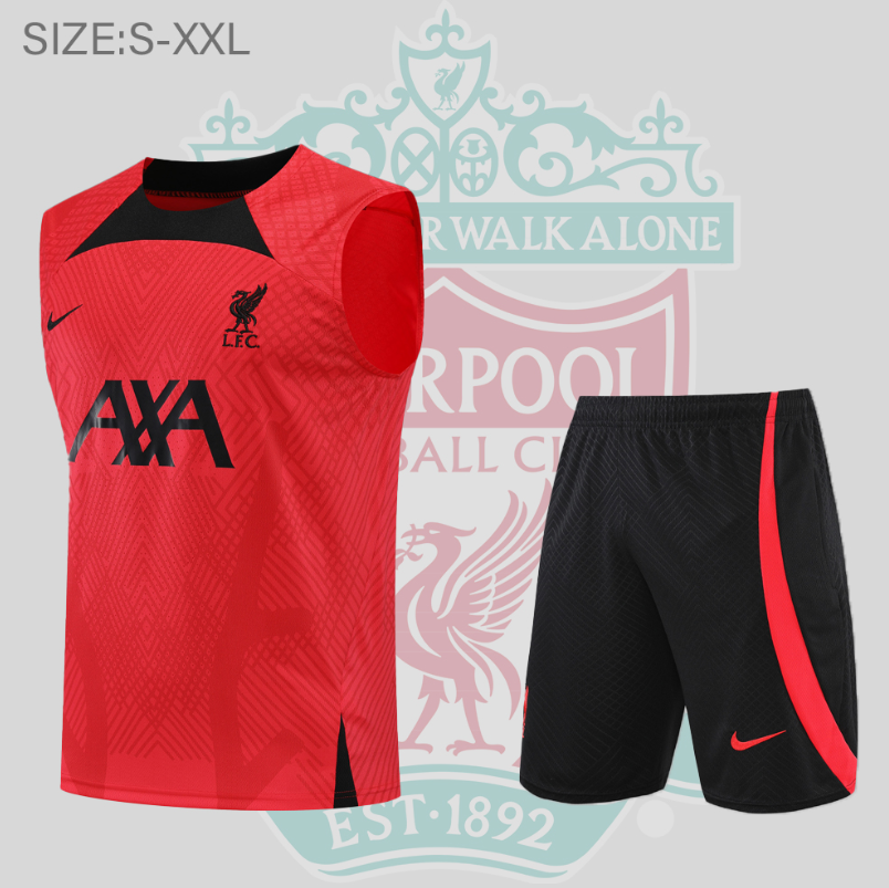 Camiseta De Fútbol Sin Mangas Liverpool Pre-Match 22/23 Rojo